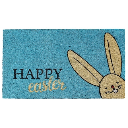 Configuracion 17 x 29 in. Happy Easter Rectangular Doormat Multi Color CO3369395